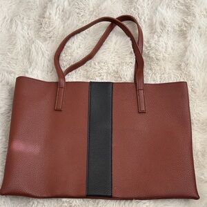 Elegant Brown and Black Tote Bag